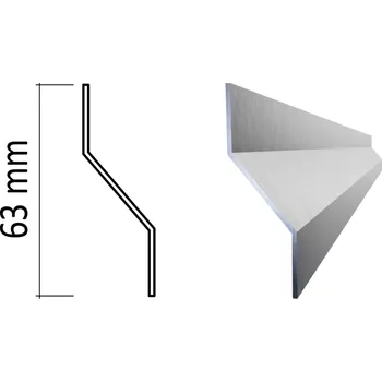Stavební profil Pozinkovaná plotová lamela tvaru Z, do profilu velikosti XS (20mm), půdorys XS1, délka 2 m