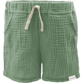 Chlapecké kraťasy Mušelínové chlapecké kraťase khaki GOTS MINI