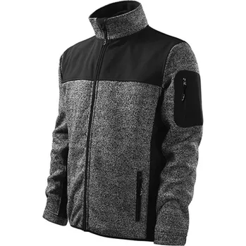 pracovní bunda Reklamní Casual softshellová bunda pánská, knit gray, M