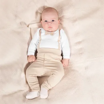 Chlapecké body s dlouhým rukávem a motýlkem, 56-68