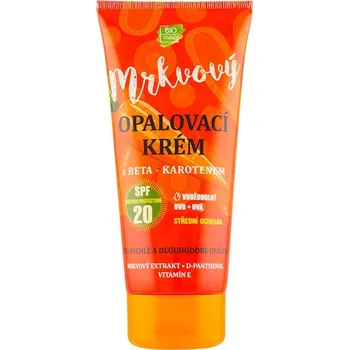 Přípravek na opalování Vivaco Opalovací krém s mrkvovým extraktem SPF20 200 ml