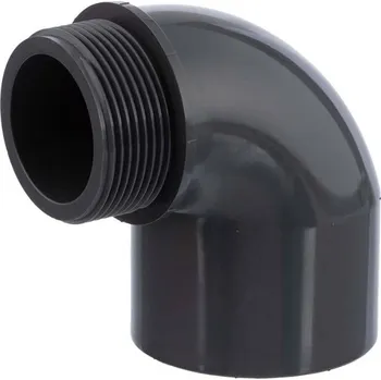 Vodovodní potrubí PVC koleno 90° s vnějším závitem 63mm x 2" 501100630502