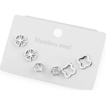 Náušnice Náušnice z nerezové oceli sada