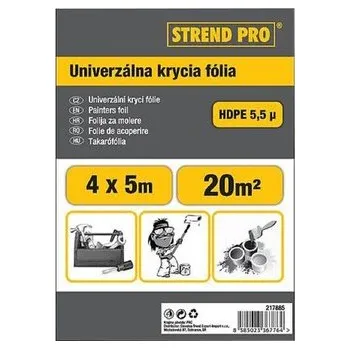 Zakrývací fólie na malování Folie zakrývací - malířská, 4 x 12,5 m, 5,5 µ