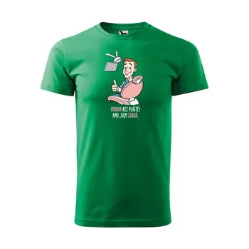 Dámské tričko Tričko s potiskem pro zubaře Hrdina bez pláště? Ano, jsem zubař: zelené 3XL