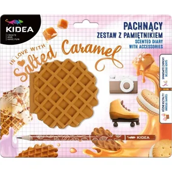 Diář Voňavý diář Kidea Sušenka s doplňky, SaltedCaramel
