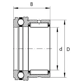 NKX 40 INA Kombinované jehlové ložisko / kuličkové axiální ložisko