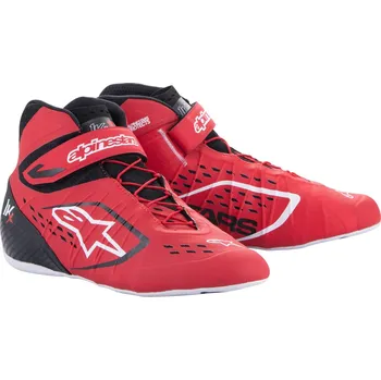 Moto oblečení Alpinestars Karting Boty Tech 1-KX V2 Černá / Červená / Bílá 43