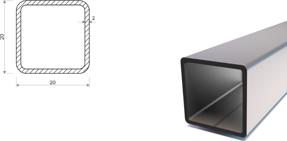 Jekl 20x20x2