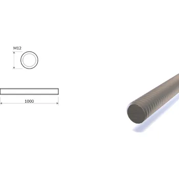 Závitová tyč Závitová tyč pozinkovaná M12 - 4.8