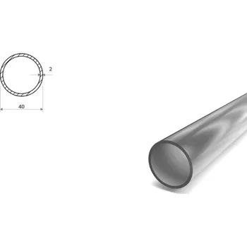 kabelová chránička Nerezová trubka broušená 40x2