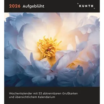 Cestování Aufgeblüht - KUNTH Postkartenkalender 2026