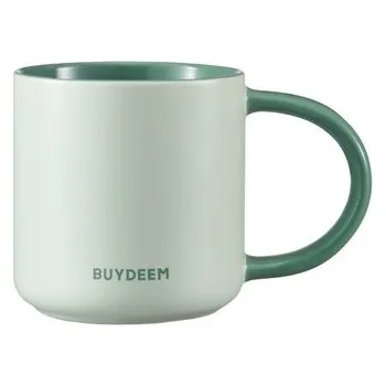 BUYDEEM CD1018 Ceramic Mug 300 ml, color Cozy Greenish