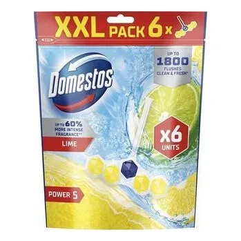 WC blok "Power 5", limetka, 6x 50 g, DOMESTOS 64403038