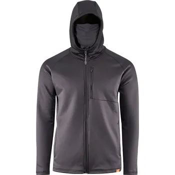 Rybářské oblečení Grundéns Termomikina Grundies Thermal FZ Hoodie Black - XXL