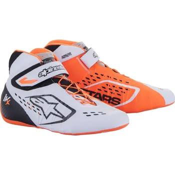 Moto obuv Alpinestars Karting Boty Tech 1-KX V2 Černá / Oranžová / Bílá 40.5