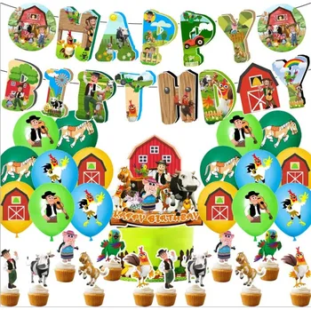 Party dekorace Set narozeninová dekorace Farma