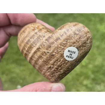 Přírodní kámen Srdce Aragonit 140g (Peru)