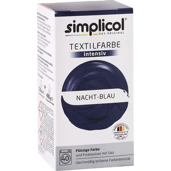 Speciální výtvarná barva Simplicol barva na textil Noční modrá 150ml + 400g