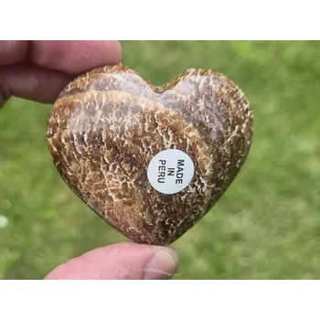 Přírodní kámen Srdce Aragonit 93g (Peru)