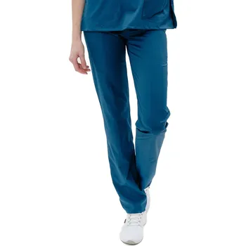 Zdravotnický oděv Perlička® Zdravotnické kalhoty SISI SATTÉ Regular Petrol Barva: Petrol, Velikost: 54