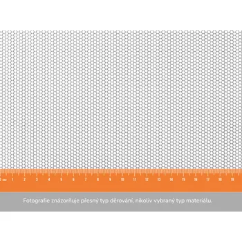 Plech Děrovaný plech RV 2-2,5 - 1x2 m, tloušťka 1 mm
