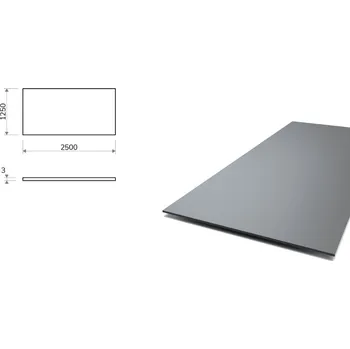 Plech Ocelový plech (DC01) 3 mm x 1250 mm x 2500 mm