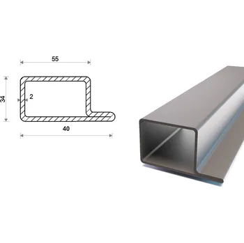 Stavební profil Praporkový jekl L 40x34x25x2