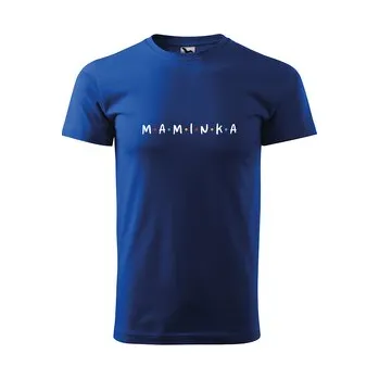 Dámské tričko Tričko s potiskem pro maminku MAMINKA: modré 4XL