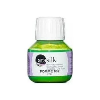 Výtvarná barva Barva na hedvábí Darwi Arasilk 50ml – 602 Apple Green