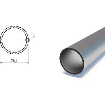 kabelová chránička Trubka bezešvá hladká 76,1x5 (P235TR2)
