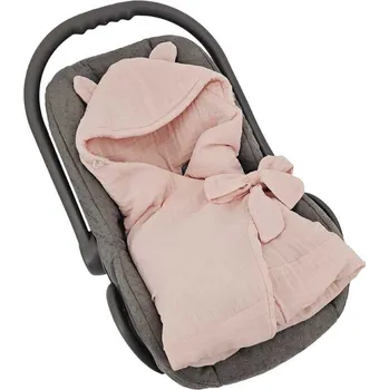 Fusak Spací pytel pro tříbodové a pětibodové pásy autosedačky, růžová