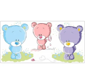 Samolepící dekorace Méďové barevní samolepka na zeď - S