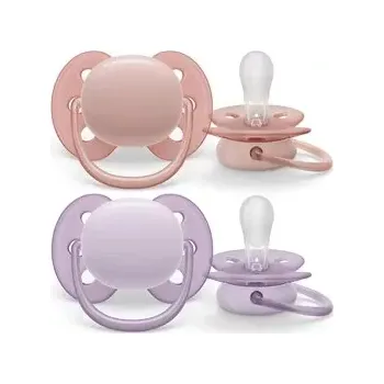 Dětské zboží Philips AVENT Šidítko Ultrasoft Premium neutral 0-6m dívka, 2 ks