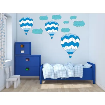 Samolepící dekorace Balony modré M
