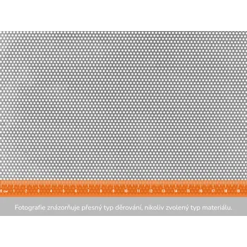 Plech Děrovaný plech RV 1,25-2,5 - 1x2 m, tloušťka 1 mm