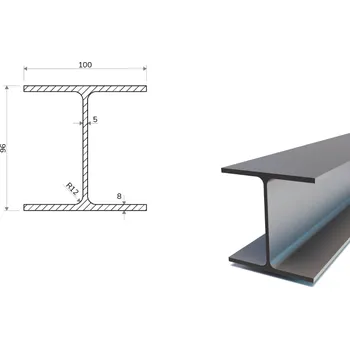 Stavební materiál HEA 100 (S355) 12 m
