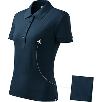 Dámská košile Reklamní Cotton polokošile dámská, námořní modrá, L