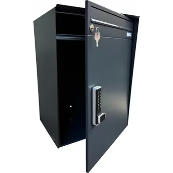 Poštovní schránka Parcel box (schránka na balíky) DOLS MINI I - nástěnný s poštovní schránkou B-017 - RAL 7016 MAT. - ANTRACIT