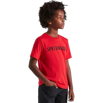 tričko Specialized Wordmark - Flo Red M - junior size
