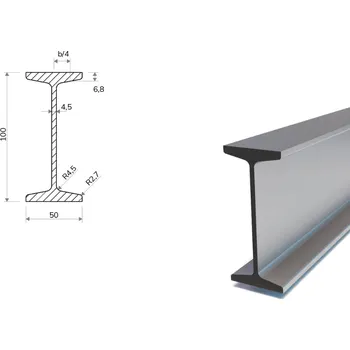 Stavební profil IPN 100 100 x 4,5 mm