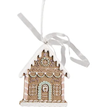 Vánoční dekorace Clayre & Eef - Dekorativní perníková chaloupka 6PR4322