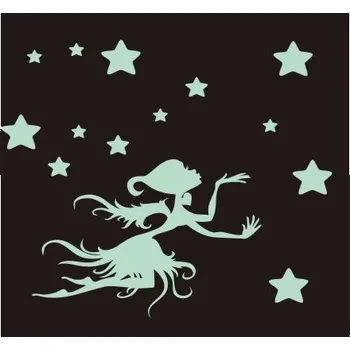 Samolepící dekorace Létající víla samolepka na zeď