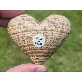 Přírodní kámen Srdce Aragonit 104g (Peru)