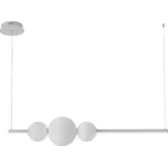 Azzardo SANDRA závěsné svítidlo LED 48W 3120lm 3000K stmívatelné 121-129cm IP20, bílé