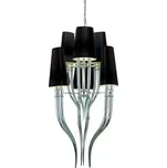 Azzardo Diablo 3+3 závěsné svítidlo 12x E14 11W bez zdroje 61cm IP20, chrom/černá