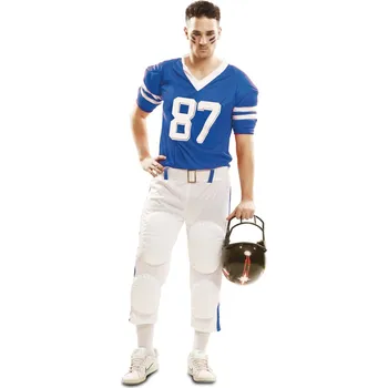 Karnevalový kostým Kostým Hráč ragby modrý VI02639x Velikost M/L 50-52