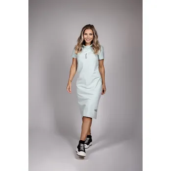 Dámské šaty Letní šaty s krátkým rukávem Barva: Tmavě modrá, Velikost: S