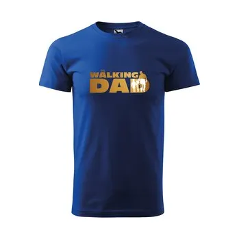 Pánské tričko Tričko s potiskem THE WALKING DAD: modré 4XL