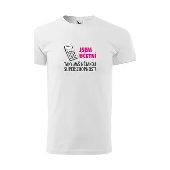 Jsem účetní, taky máš nějakou superschopnost?: bílé 3XL